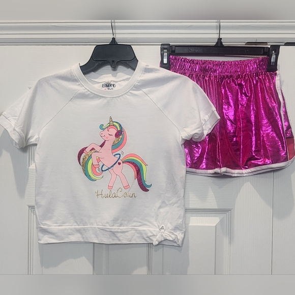 Limited Too Girls size 8 2pc shorts outfit - Picture 2 of 7